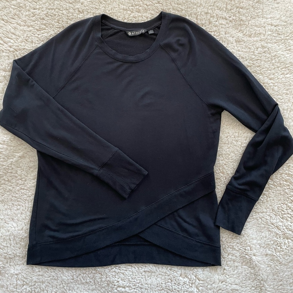 Women’s M ATHLETA Wrap Sweater Cross Front Black